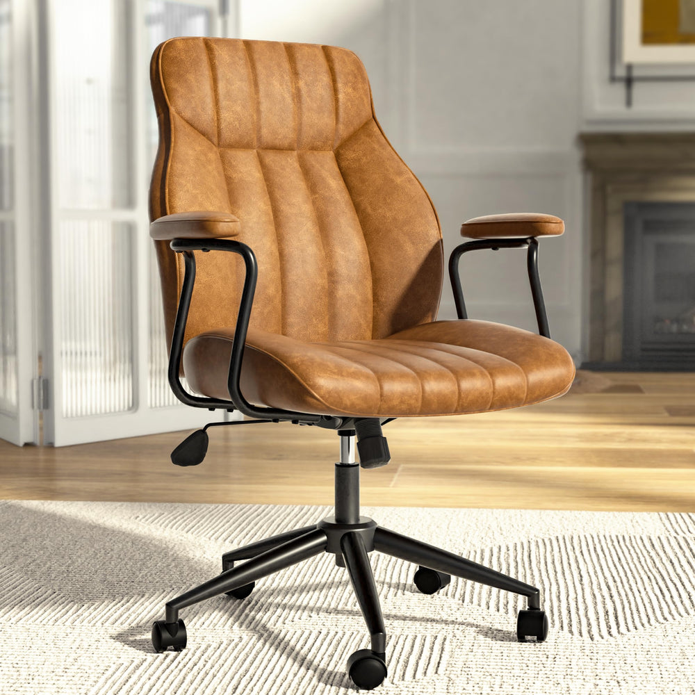 Vintage Leather Office Chair - From Where - 