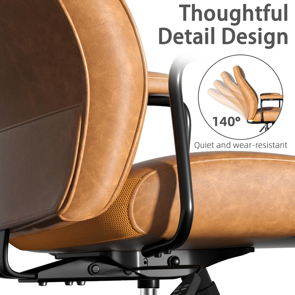 Vintage Leather Office Chair - From Where Finds -