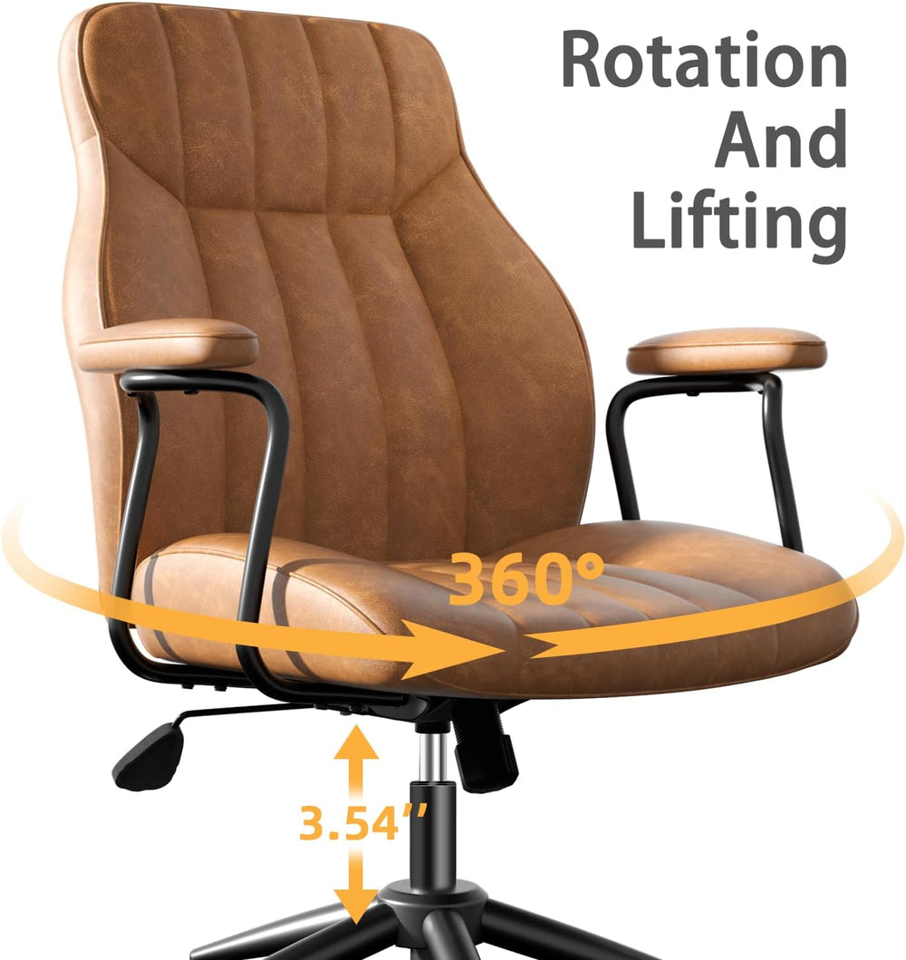 Vintage Leather Office Chair - From Where Finds -