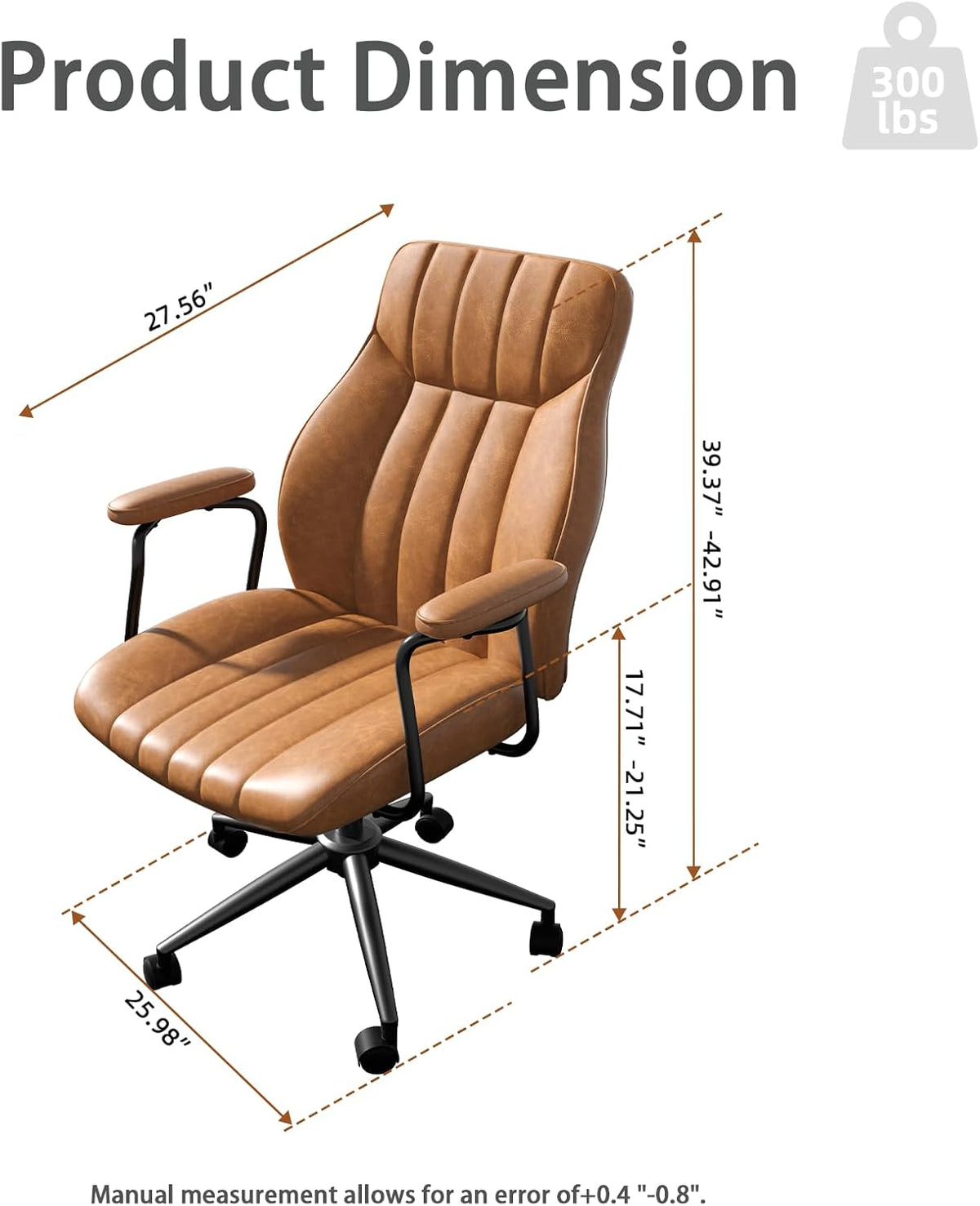 Vintage Leather Office Chair - From Where Finds -