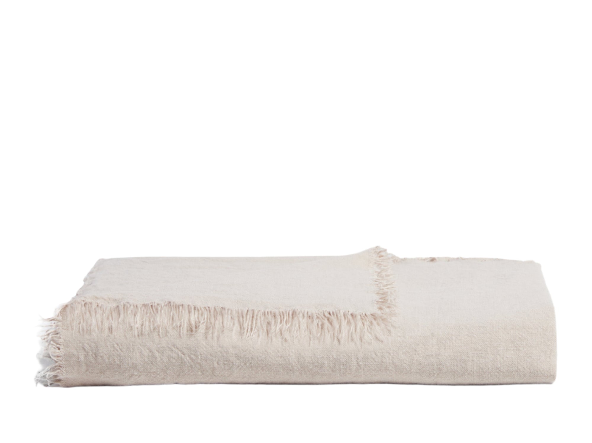 Vintage Linen Throw - From Where - 