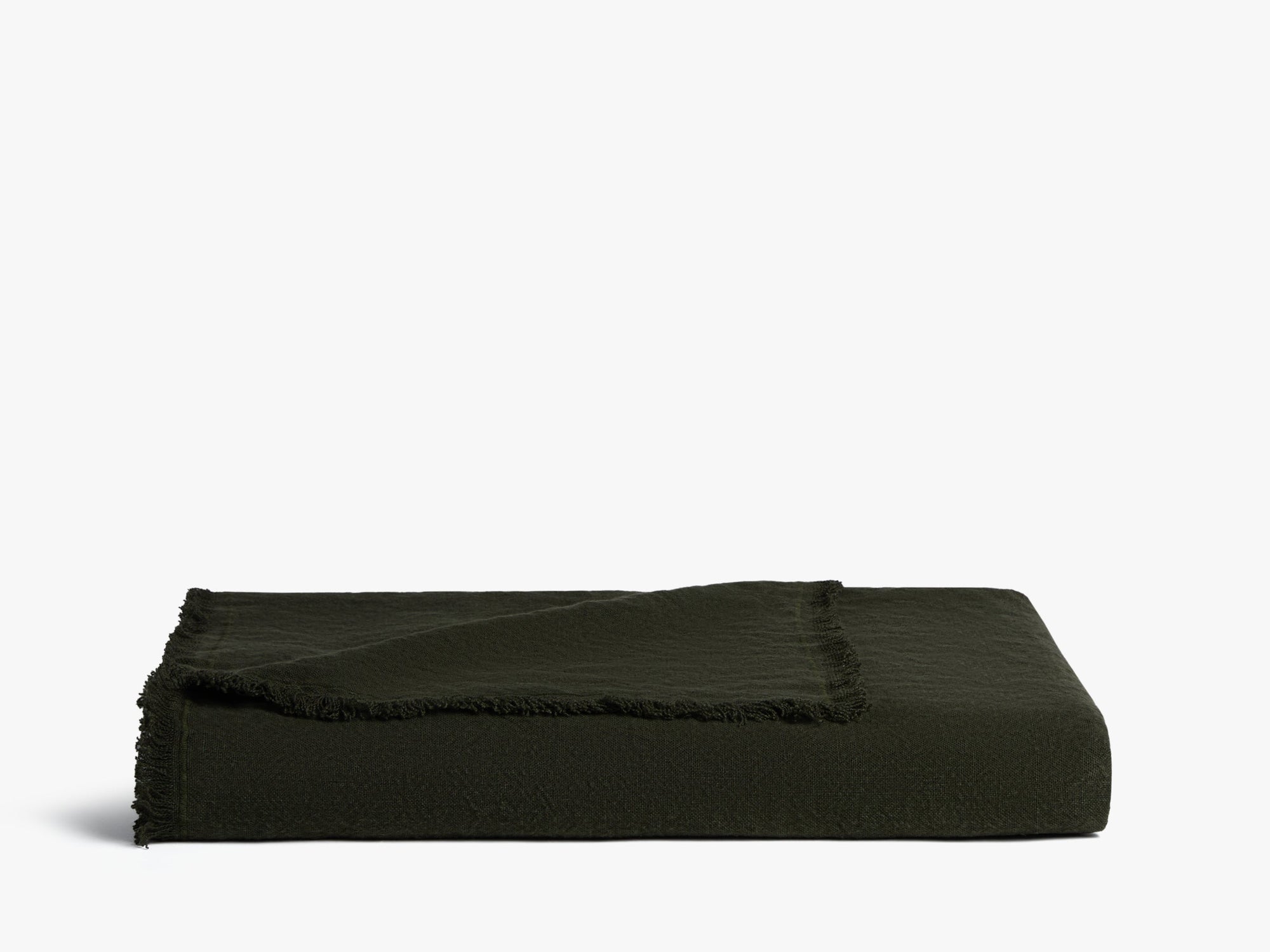 Vintage Linen Throw - From Where - 