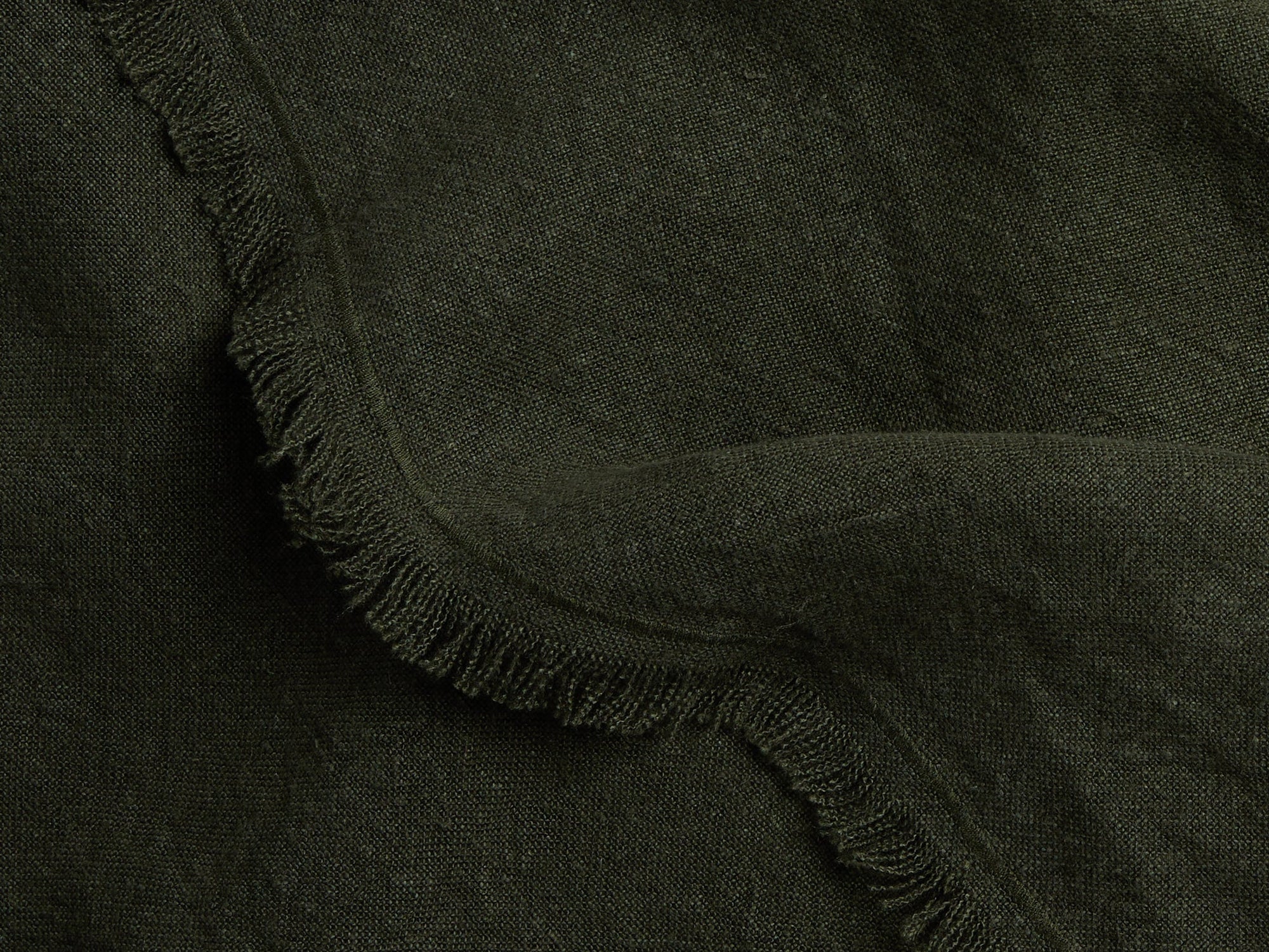 Vintage Linen Throw - From Where - 