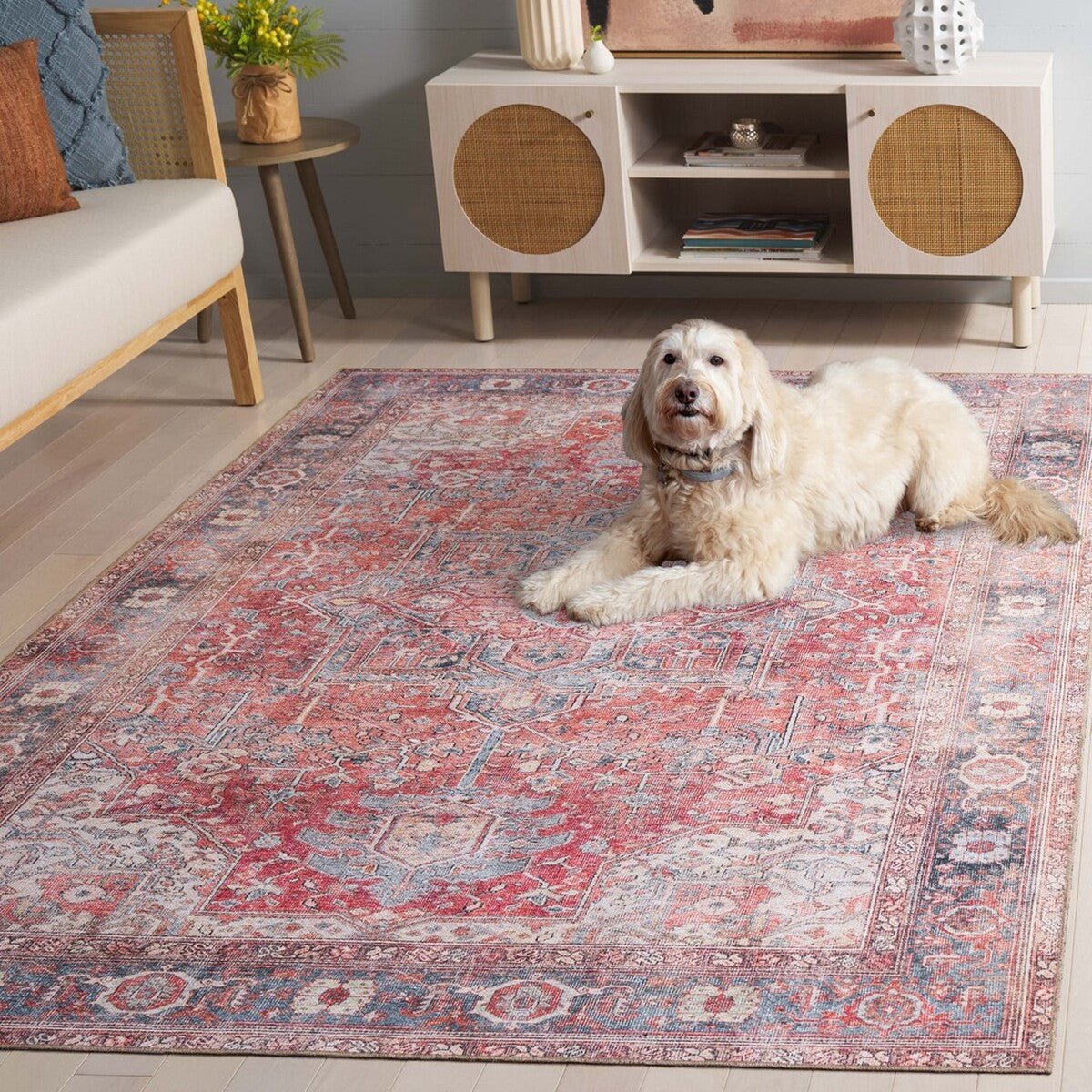 Vintage Serapi Washable Rug - From Where - 