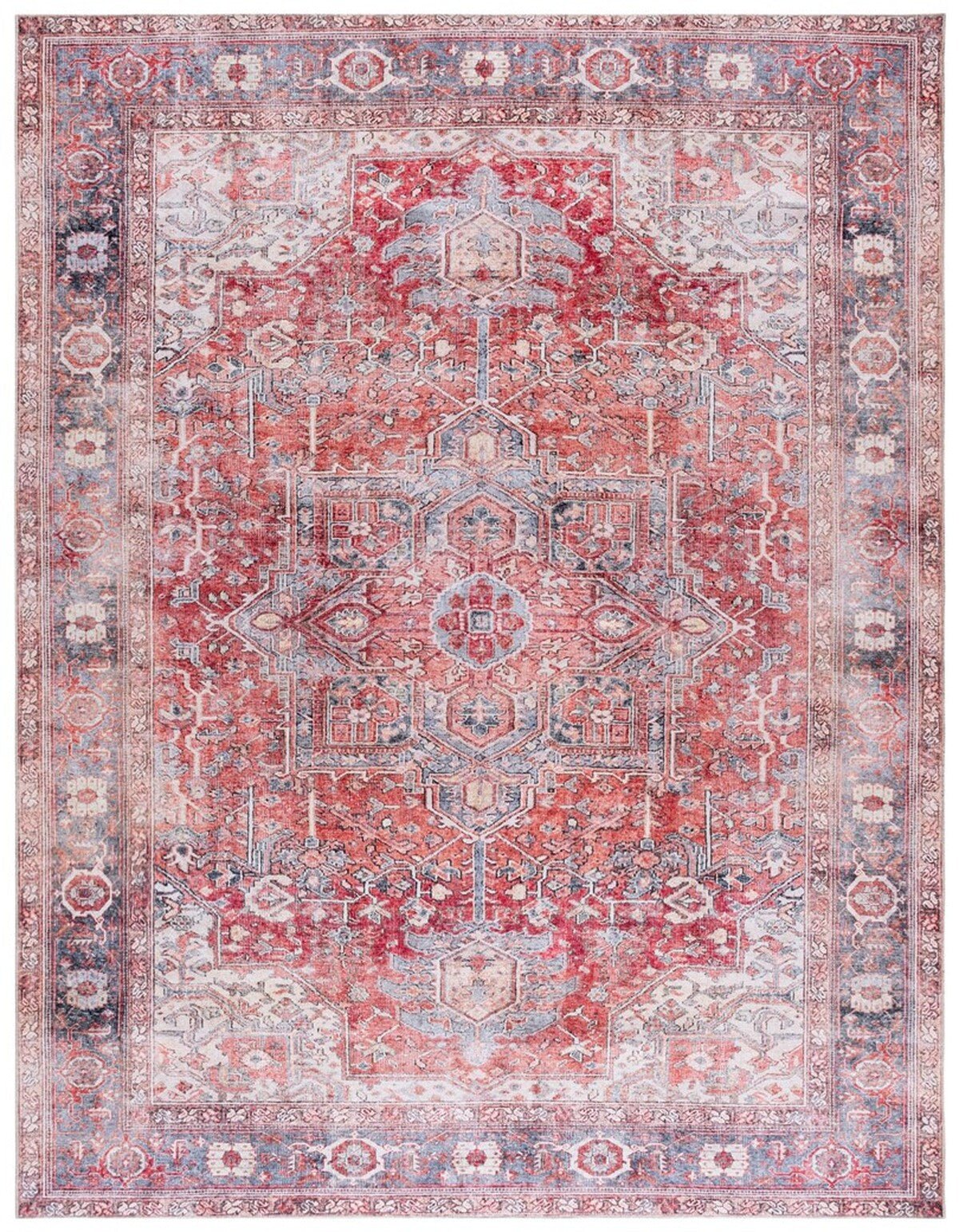 Vintage Serapi Washable Rug - From Where - 