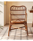 Vintage Wicker Rattan Chair - From Where - 