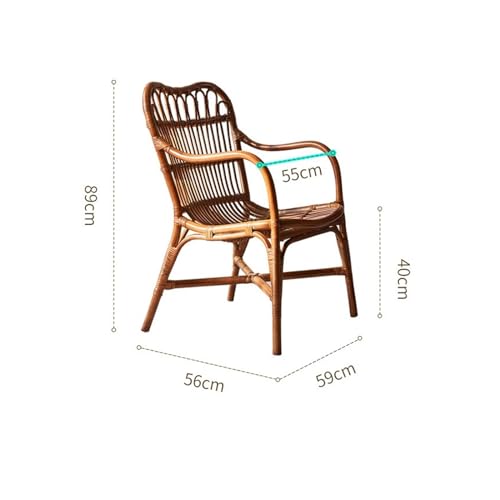 Vintage Wicker Rattan Chair - From Where - 