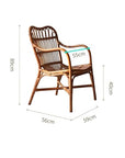 Vintage Wicker Rattan Chair - From Where - 