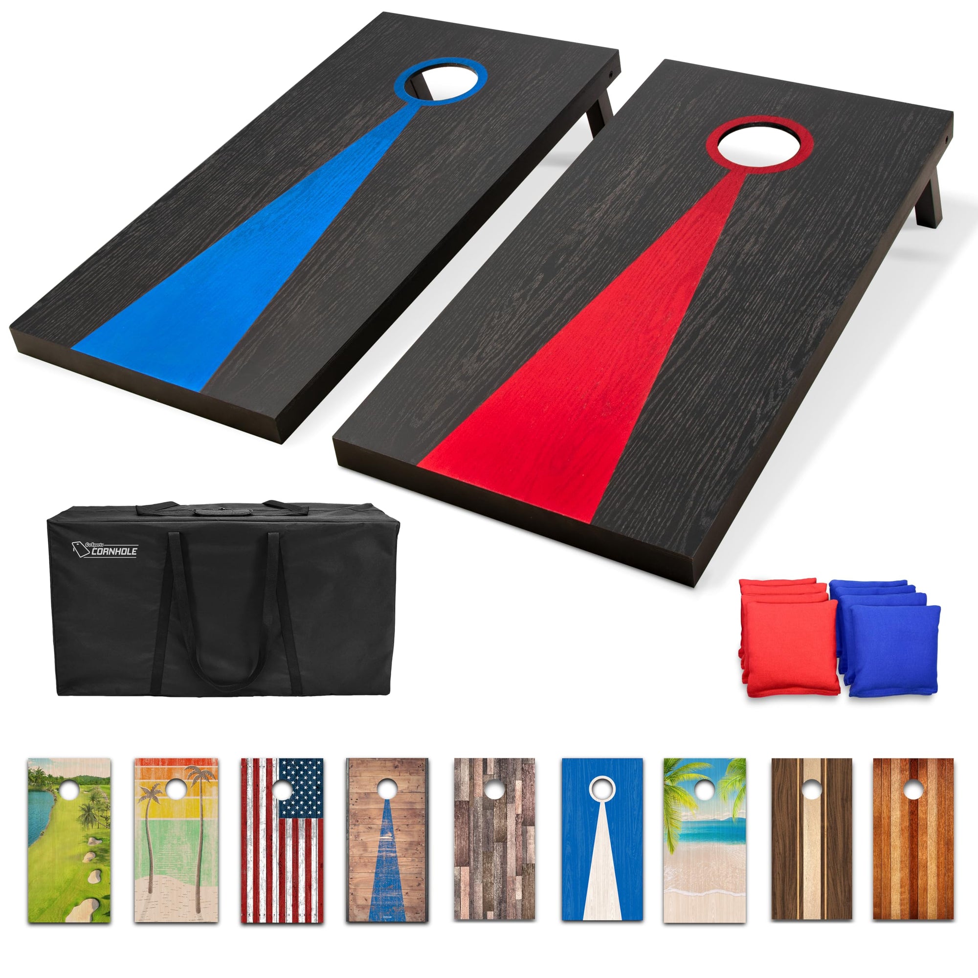Vintage Wood Cornhole Set - From Where - 