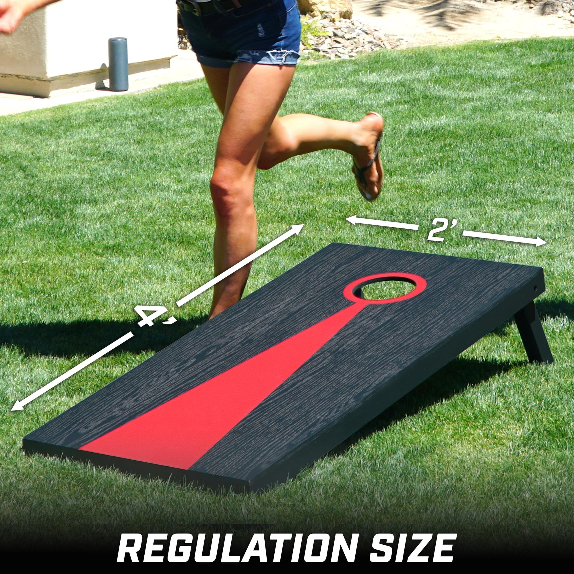 Vintage Wood Cornhole Set - From Where - 