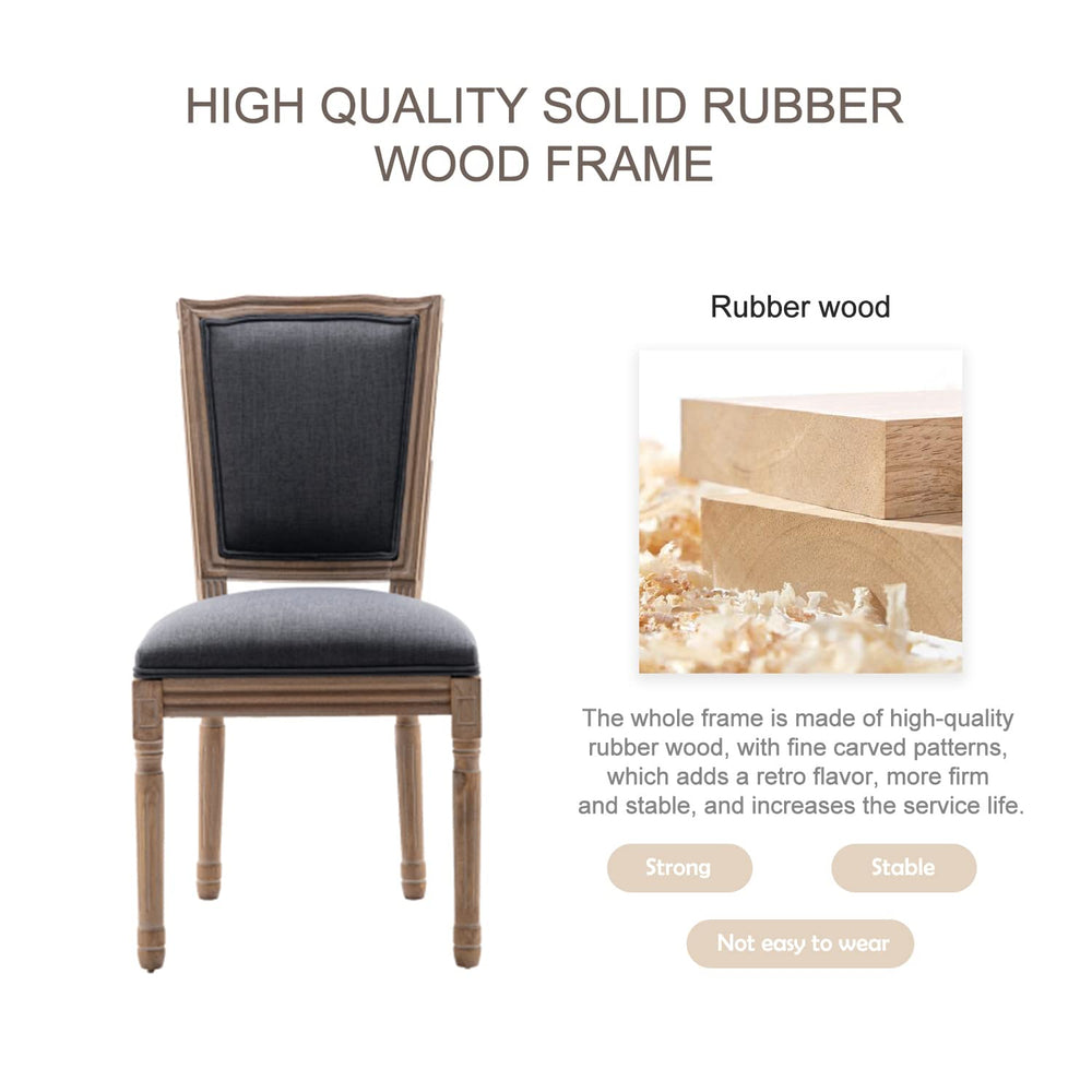 Virabit French Dining Chairs Set of 2 - From Where Finds - 