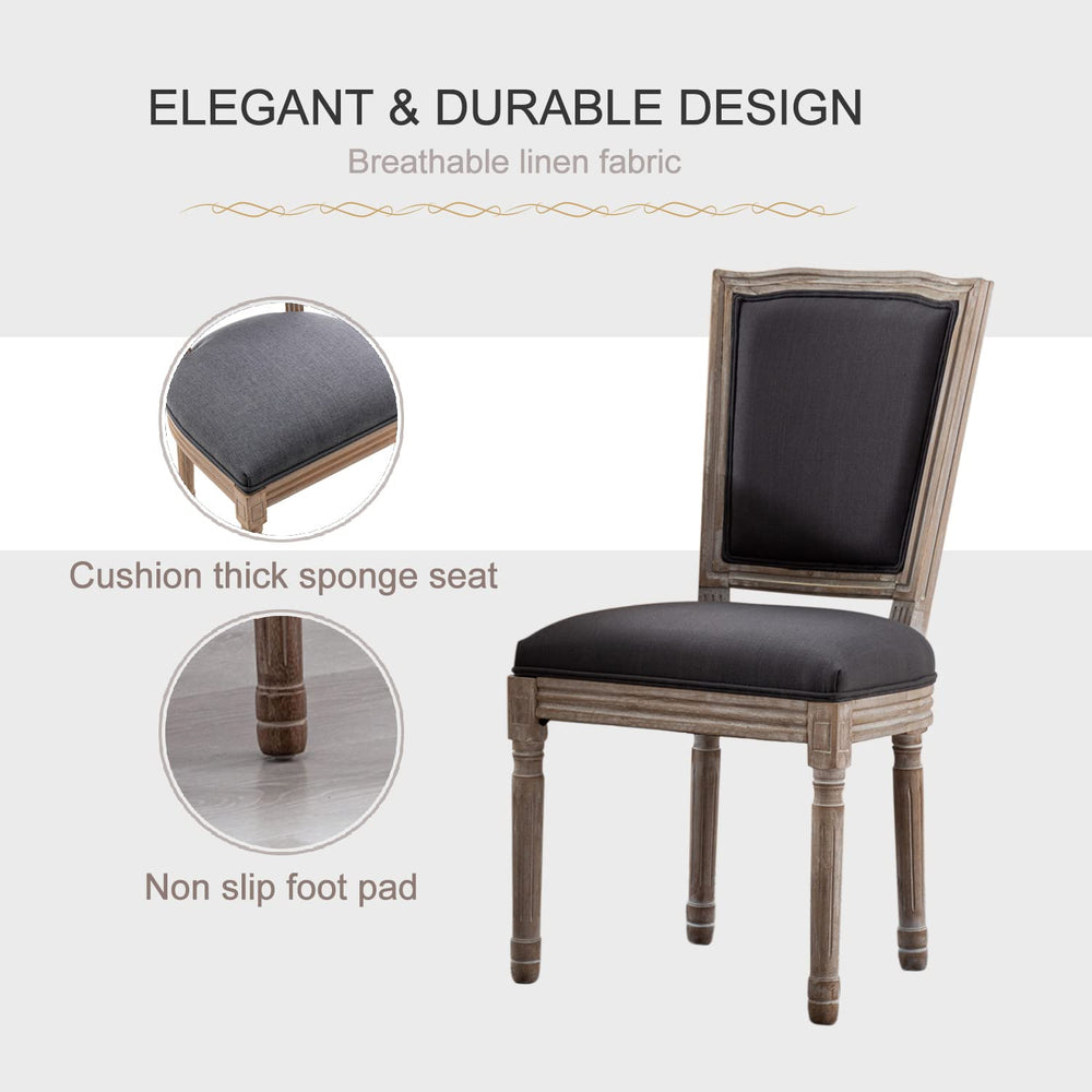 Virabit French Dining Chairs Set of 2 - From Where Finds - 
