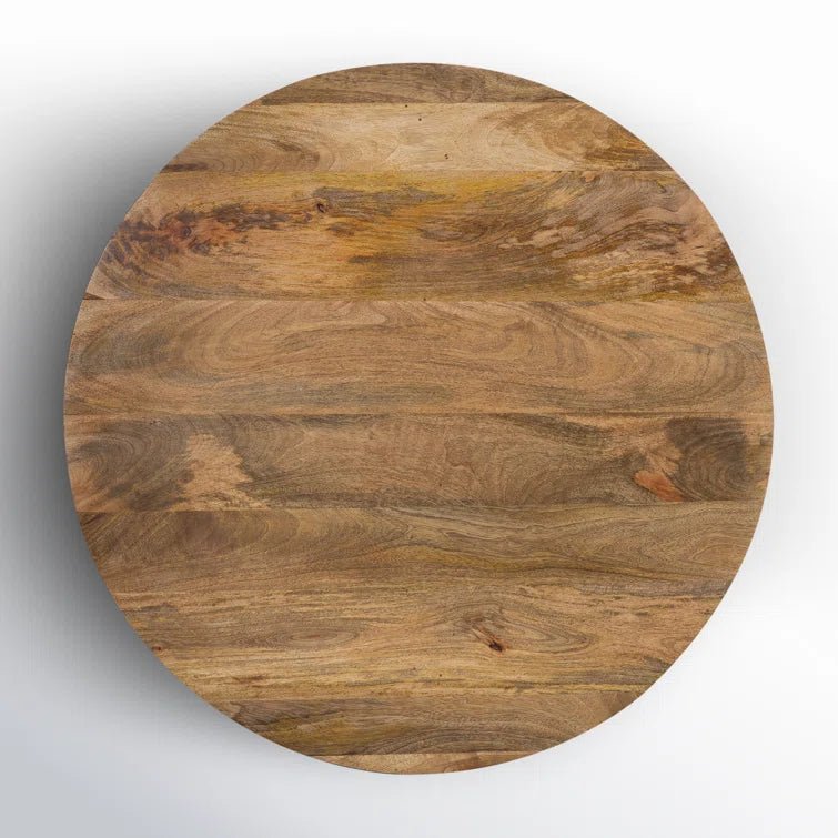 Vivenne Mango Wood Drum Coffee Table - From Where - 