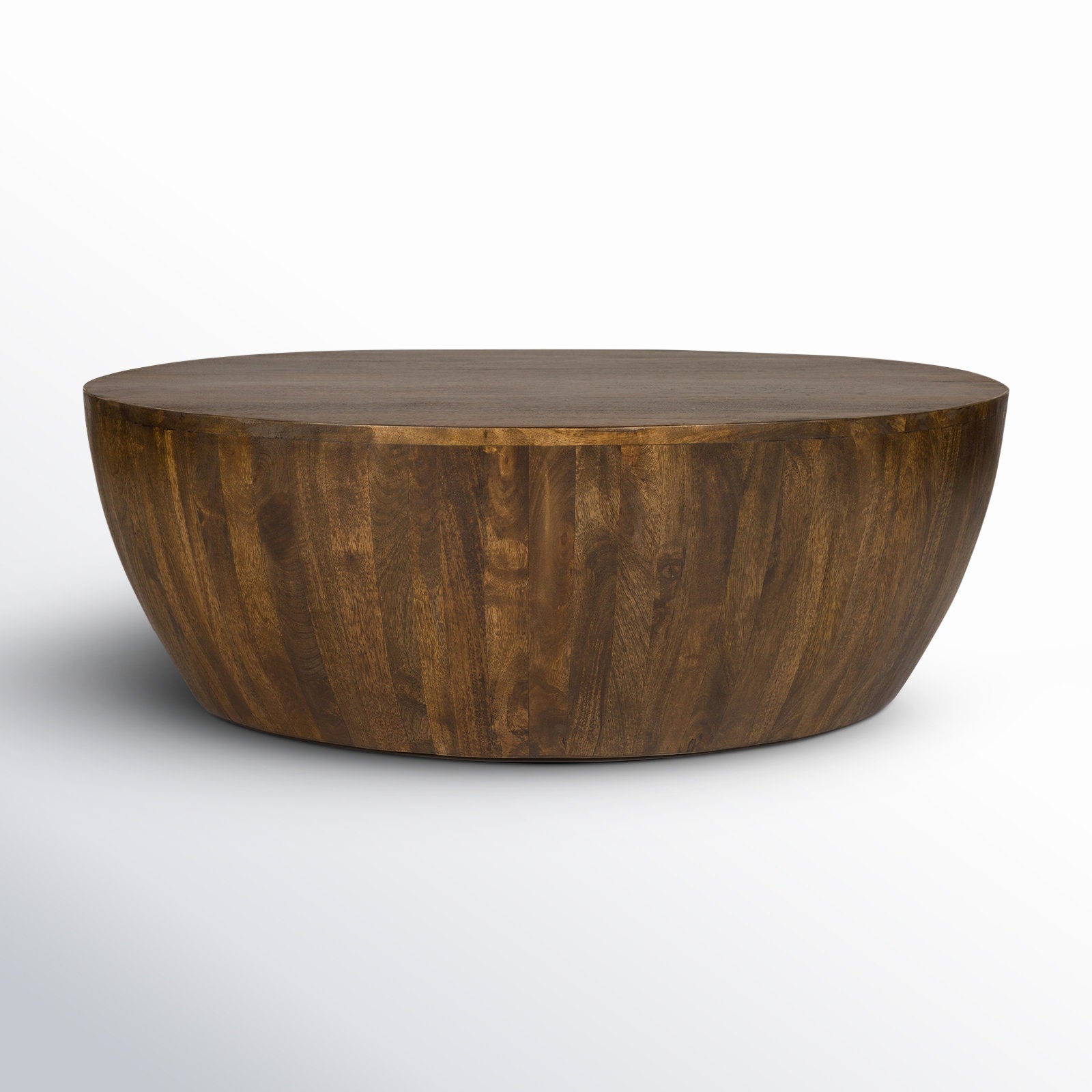 Vivenne Mango Wood Drum Coffee Table - From Where - 