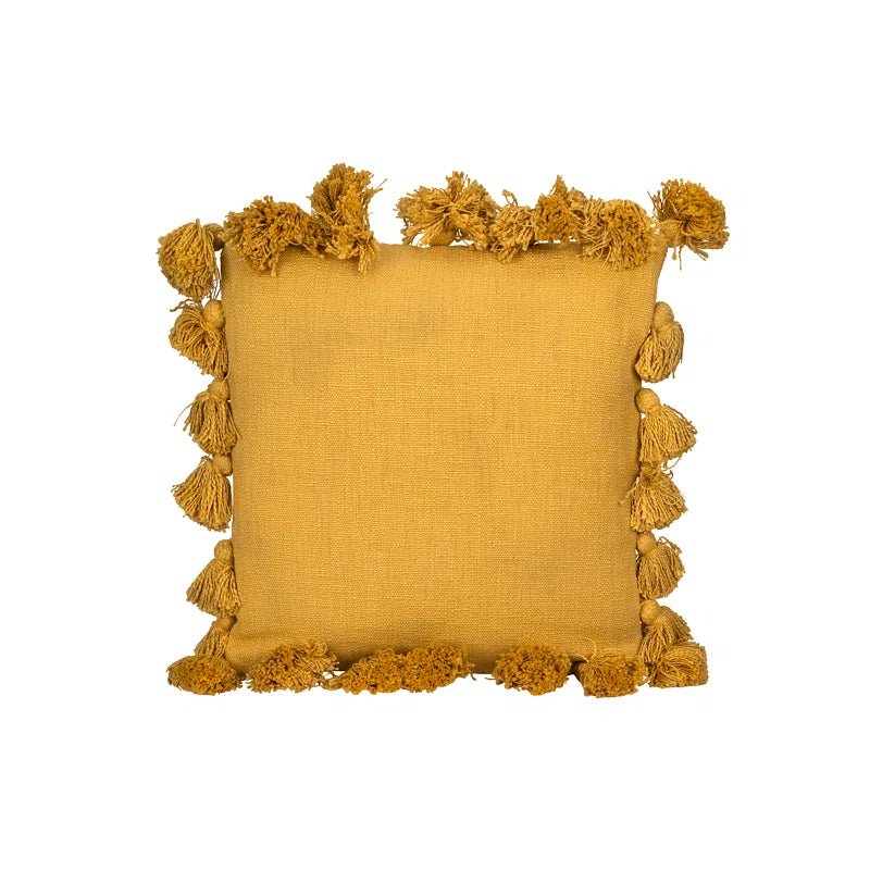 Vivienne Tassels Throw Pillow - From Where - 