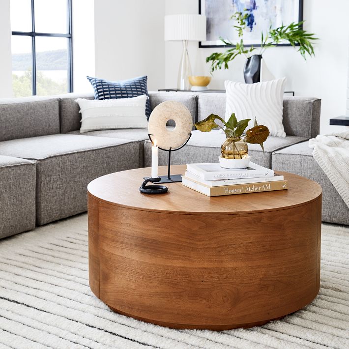 Volume Round Drum Coffee Table - From Where - 