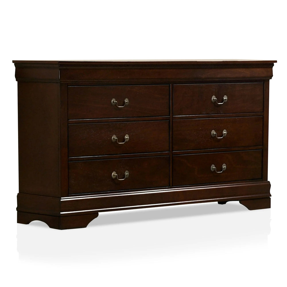 Vrai 6 - Drawer Solid Wood White Dresser - From Where - 