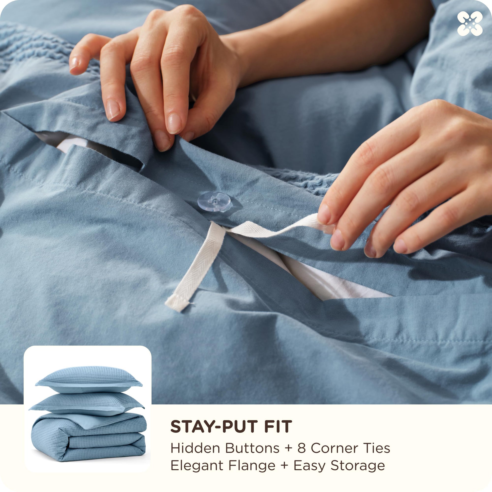 Waffle Weave Bedding Set - From Where Finds - 