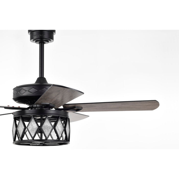 WaKeeney 52'' Ceiling Fan with Light Kit - From Where - 