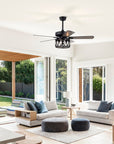 WaKeeney 52'' Ceiling Fan with Light Kit - From Where - 