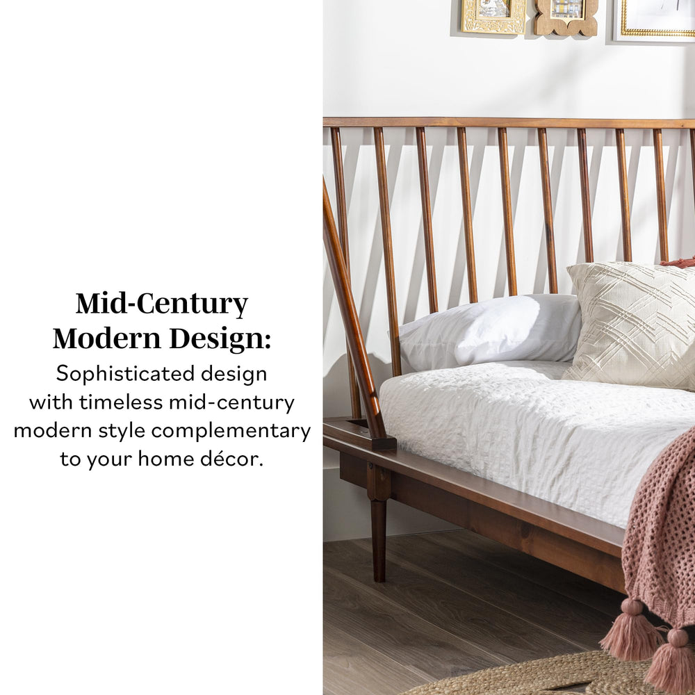 Walker Edison Mid Century Platform Bed - From Where - 