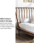 Walker Edison Mid Century Platform Bed - From Where - 