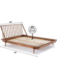 Walker Edison Mid Century Platform Bed - From Where - 