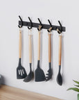 Wall Coat Hook Rack with 5 Robe Hooks - From Where - 