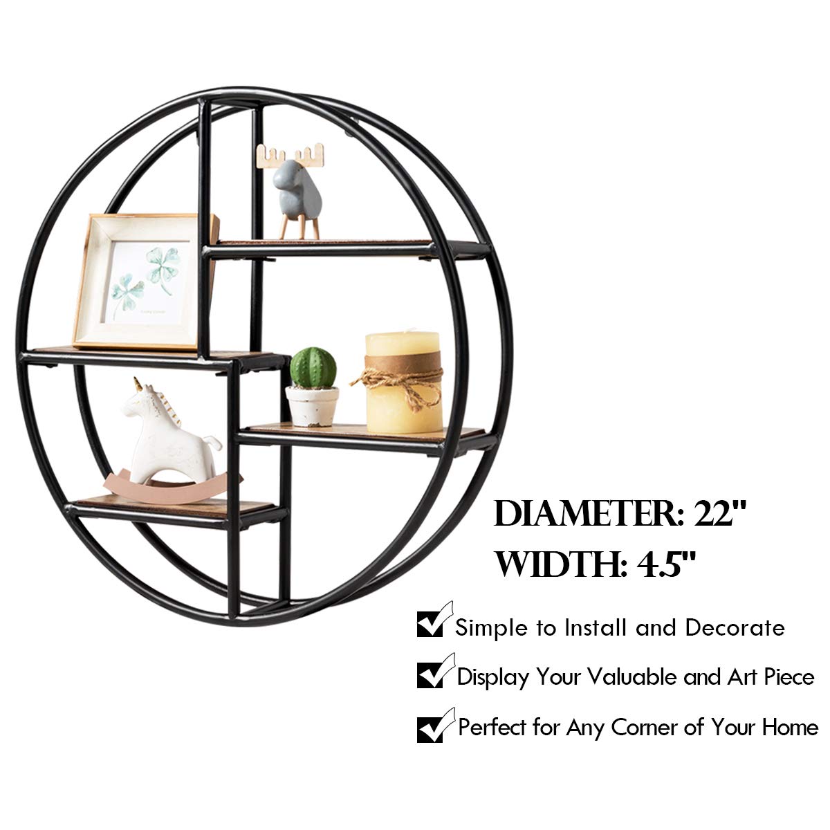 Wall - Mounted Circular Shelf - From Where - 