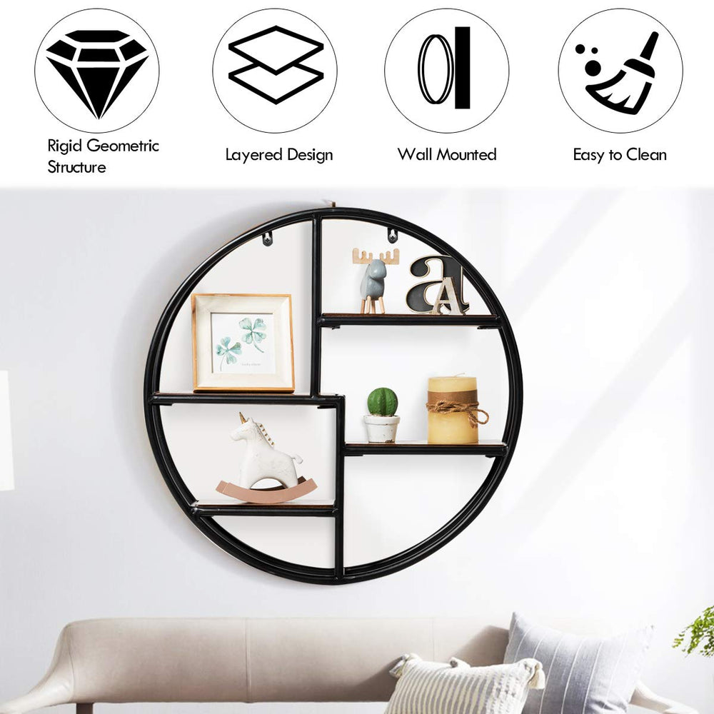 Wall - Mounted Circular Shelf - From Where - 