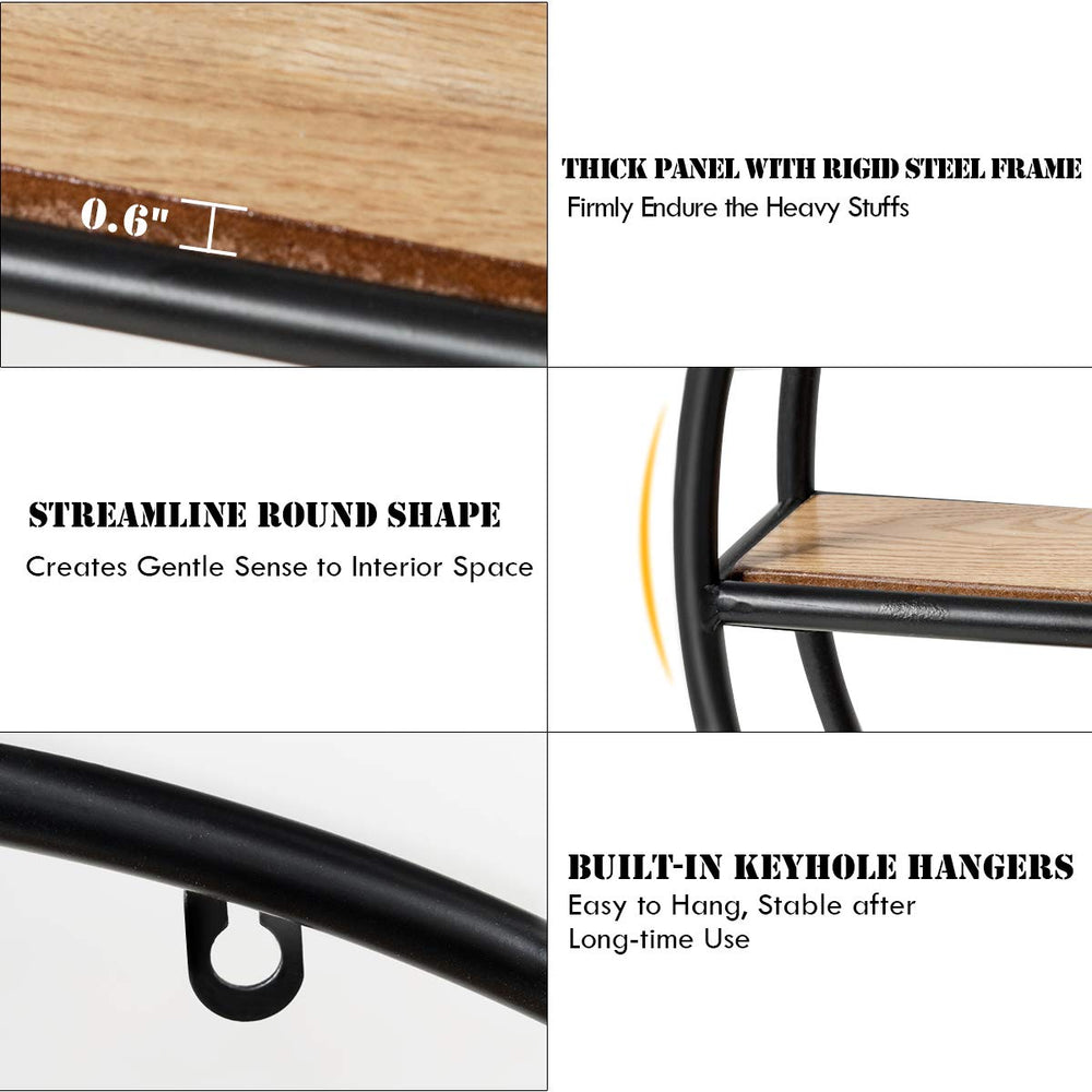 Wall - Mounted Circular Shelf - From Where - 