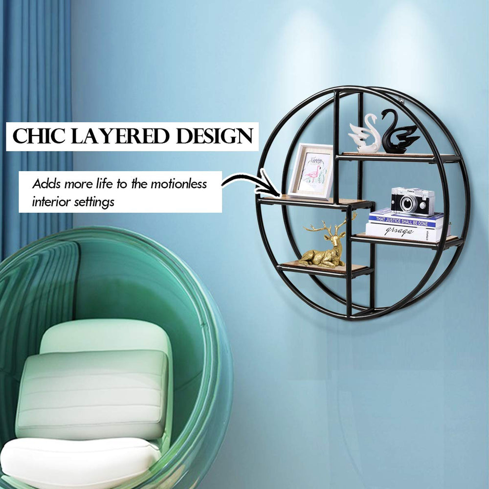 Wall - Mounted Circular Shelf - From Where - 