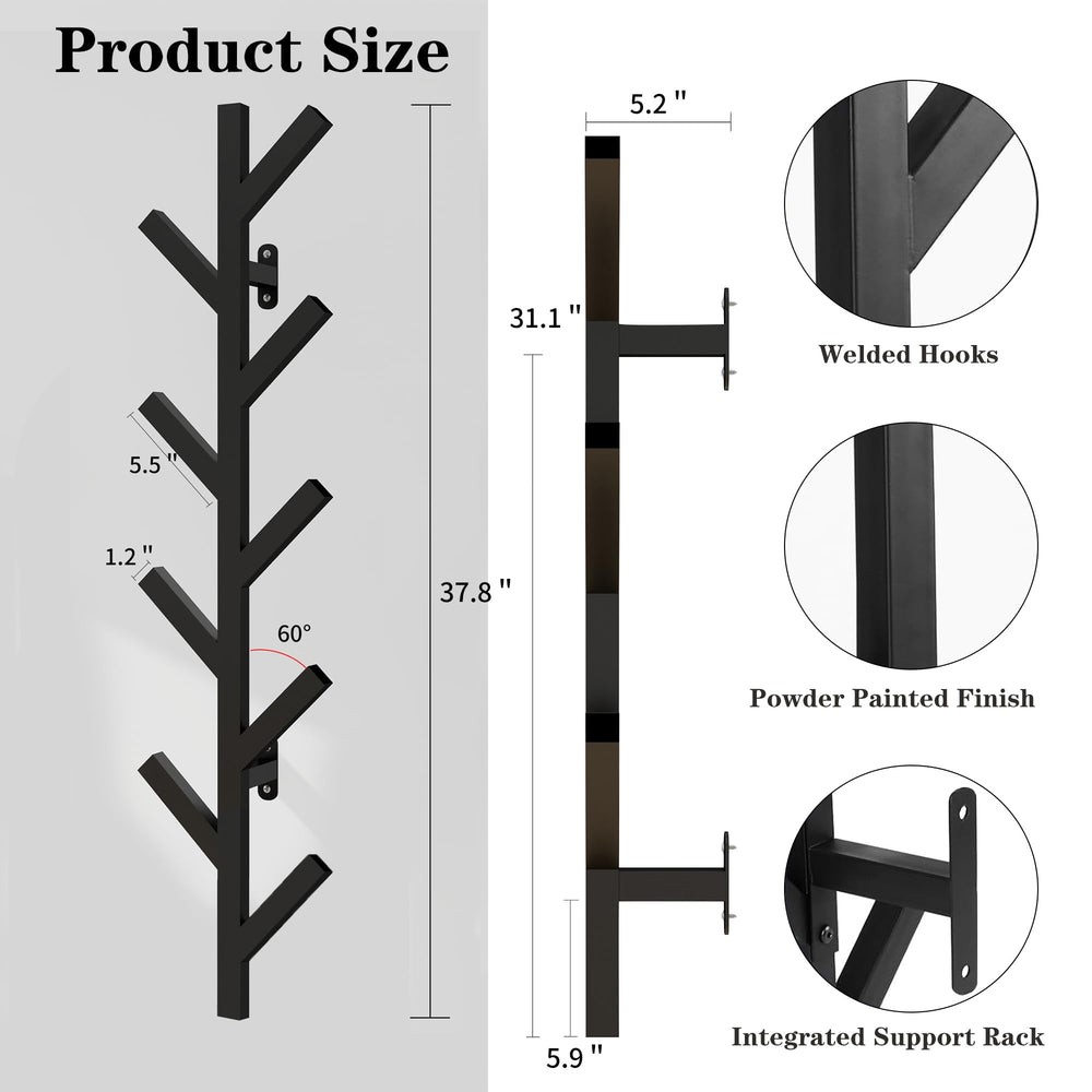 Wall Mounted Metal Coat Rack - From Where - 
