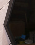 Wall - Mounted Mirrors Contemporary Hexagon Metal Mirror with Hanging Strap - From Where - 