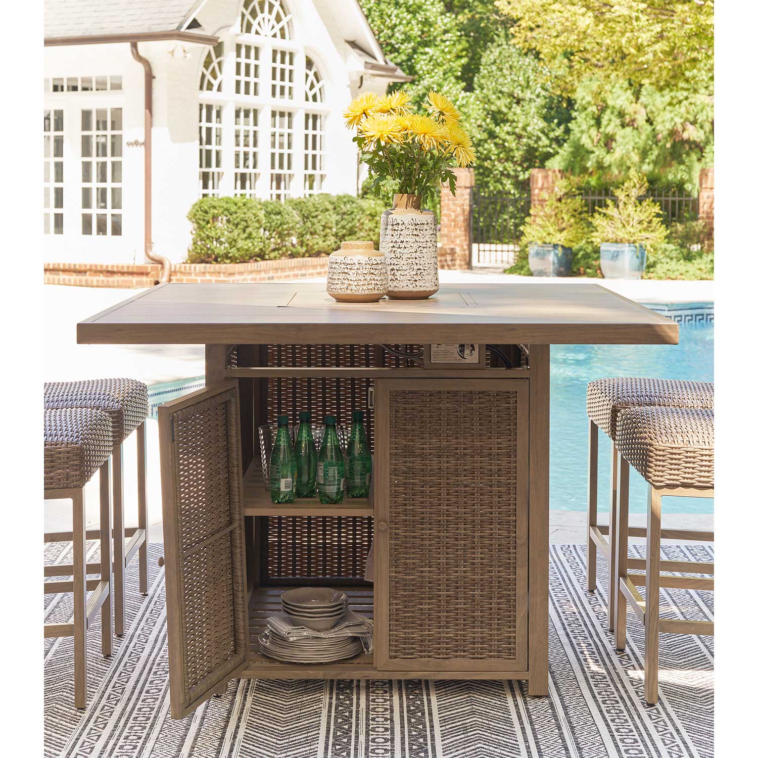 Walton Bridge Square Fire Table - From Where - 