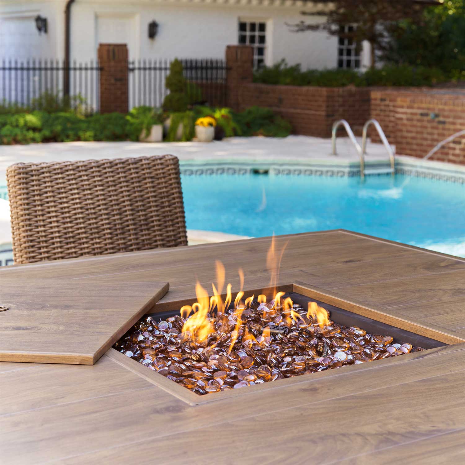 Walton Bridge Square Fire Table - From Where - 