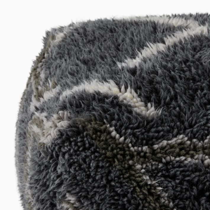 Wanderer Shag Pouf - From Where - 
