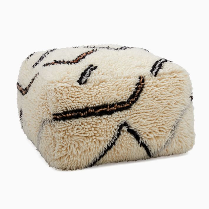 Wanderer Shag Pouf - From Where - 