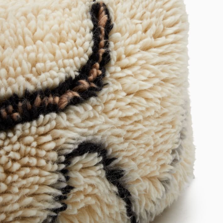 Wanderer Shag Pouf - From Where - 