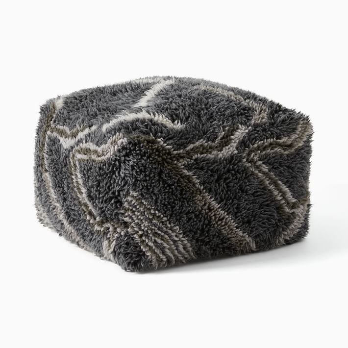 Wanderer Shag Pouf - From Where - 