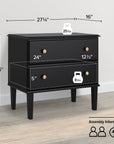 Wannetta 2 - Drawer Nightstand - From Where - 