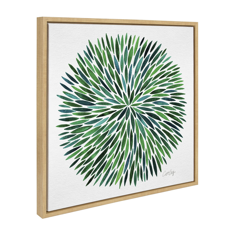 Watercolor Burst Framed Canvas Wall Art - From Where - 