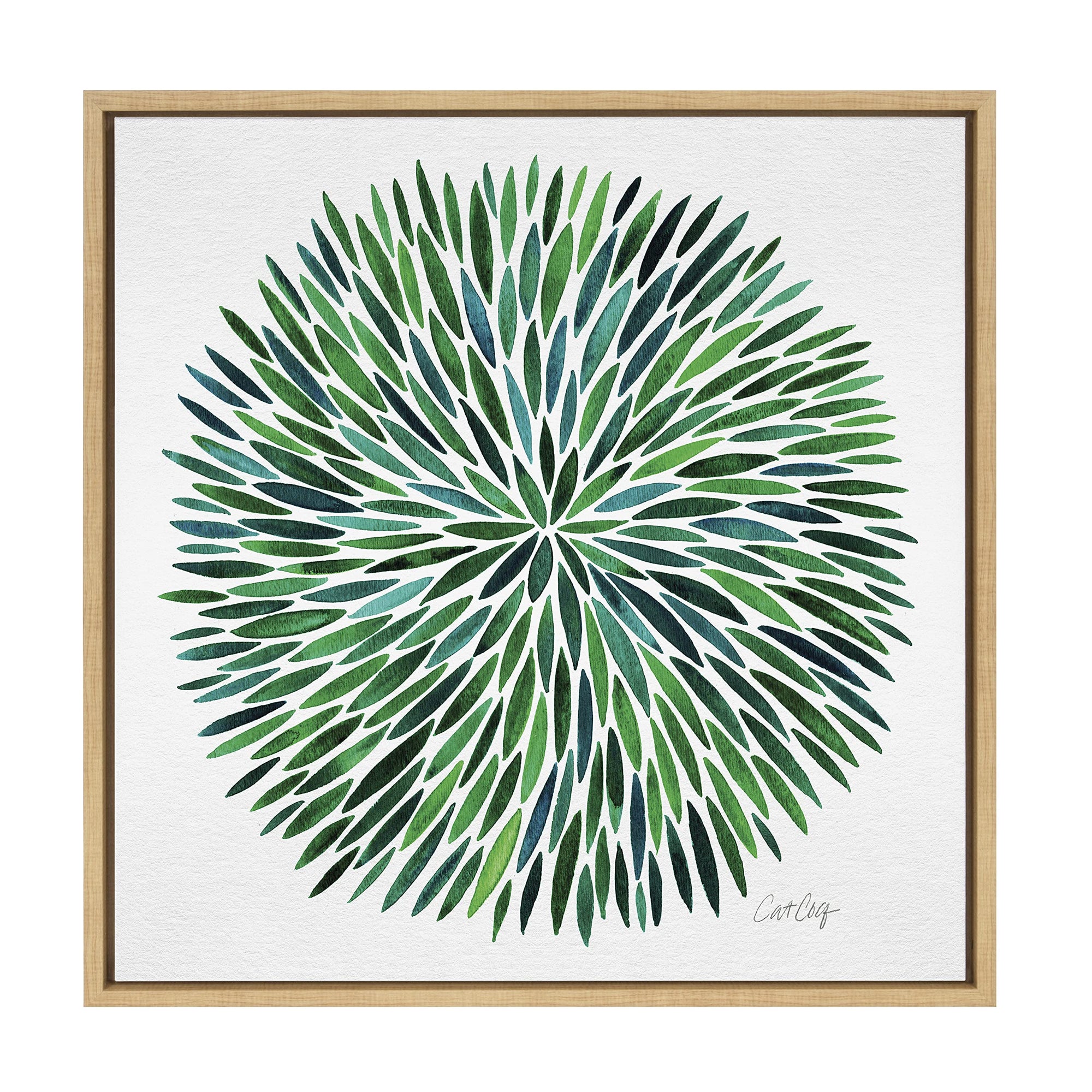 Watercolor Burst Framed Canvas Wall Art - From Where - 