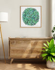 Watercolor Burst Framed Canvas Wall Art - From Where - 