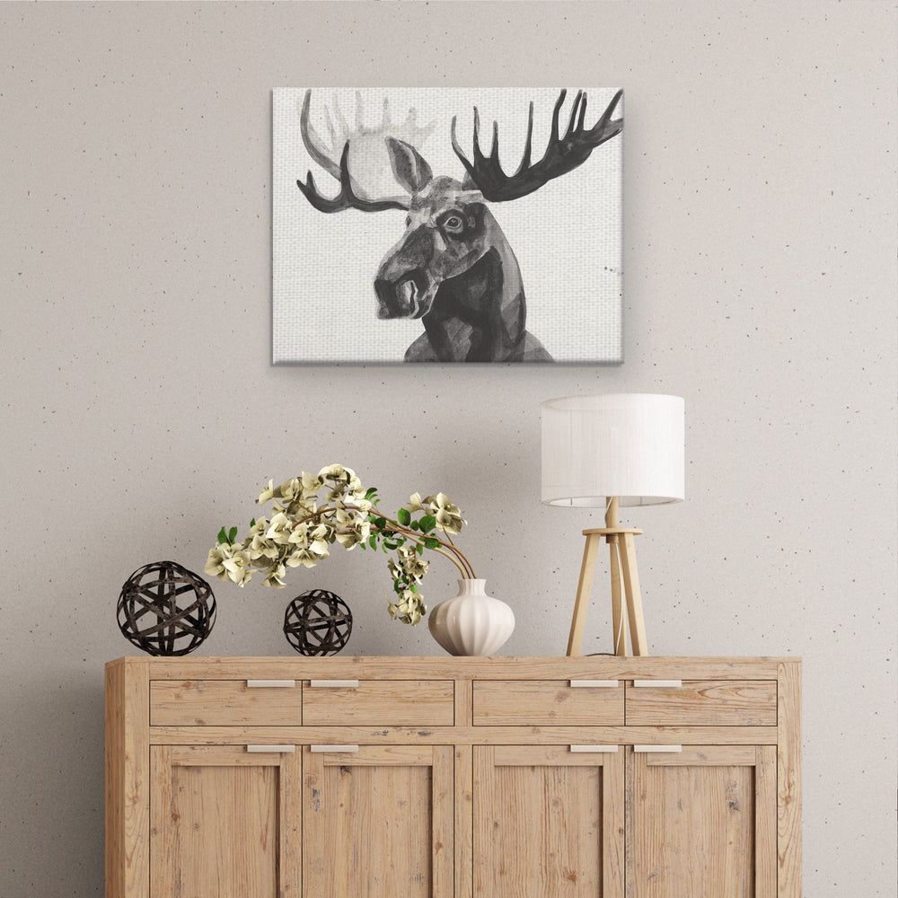 Watercolor Moose Art Print - From Where - 