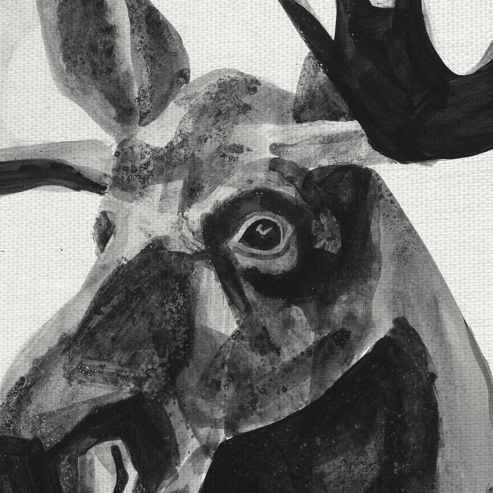 Watercolor Moose Art Print - From Where - 