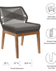 Wellspring 5 - Piece Outdoor Patio Teak Wood Dining Set - From Where Finds - 