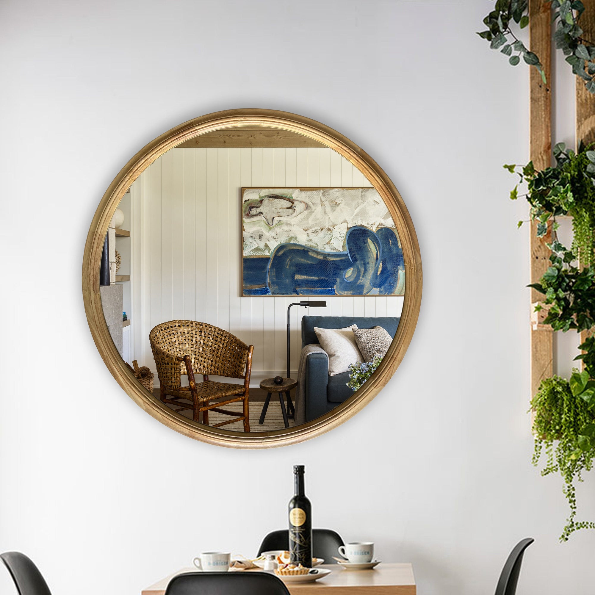 Wernersville Wood Flat Wall Mirror - From Where - 