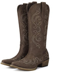 Western Cowgirl Boots with Chunky Heel Size 11 - From Where - 