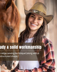 Western Straw Cowboy Hat - From Where - 